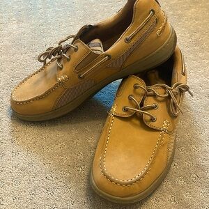 G.H. Bass & Co. Earl III Leather Brown / Tan Boat Shoes 12M